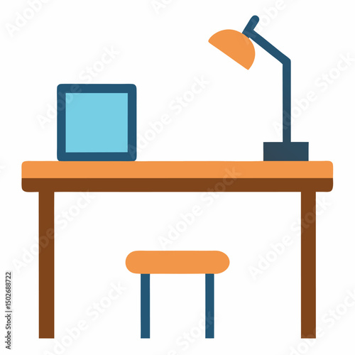 Laptop and coffee on a desk in an office or home workspace