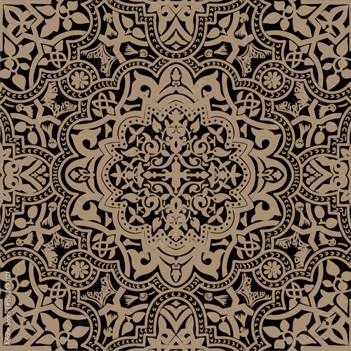 Pattern seamless ornament ethnic pattern vector retro pabric
