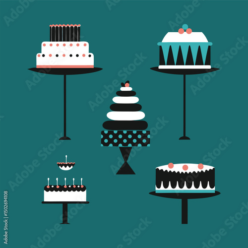 happy birthday card with cake