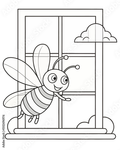 bee coloring pages for kids