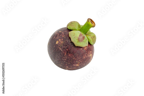 mangosteen fruit isolated on transparent background