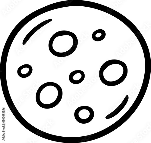 Moon Space Doodle