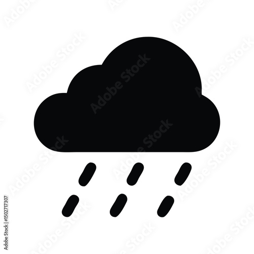 rain, rainy, weather, icon, vector, cloud, symbol, forecast, app, climate, storm, shower, wet, drizzle, precipitation, water, drop, umbrella, gloomy, cold, autumn, spring, season, meteorology, stormy,