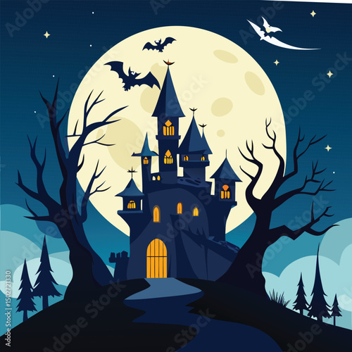 halloween castle on the hill