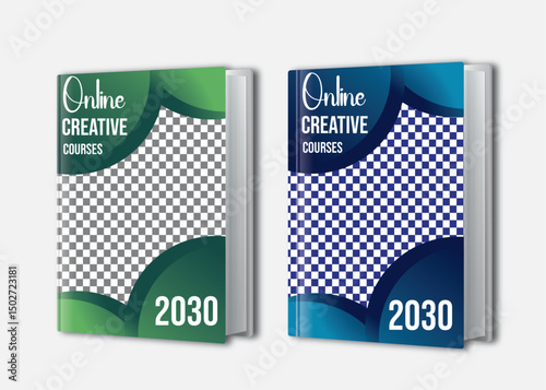 business modern annual report cover template design
