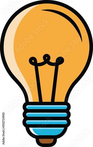 light bulb, idea concept design vector illustration