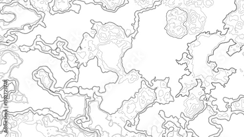 Abstract Topographic contour map. Topography and geography map grid abstract backdrop. Similar cartography illustration. Abstract background of Topographic Contour Line Pattern. 