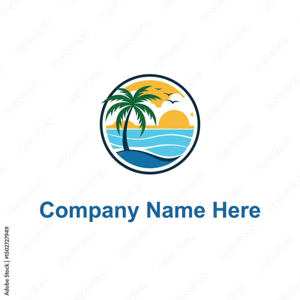 Obraz premium beach logo