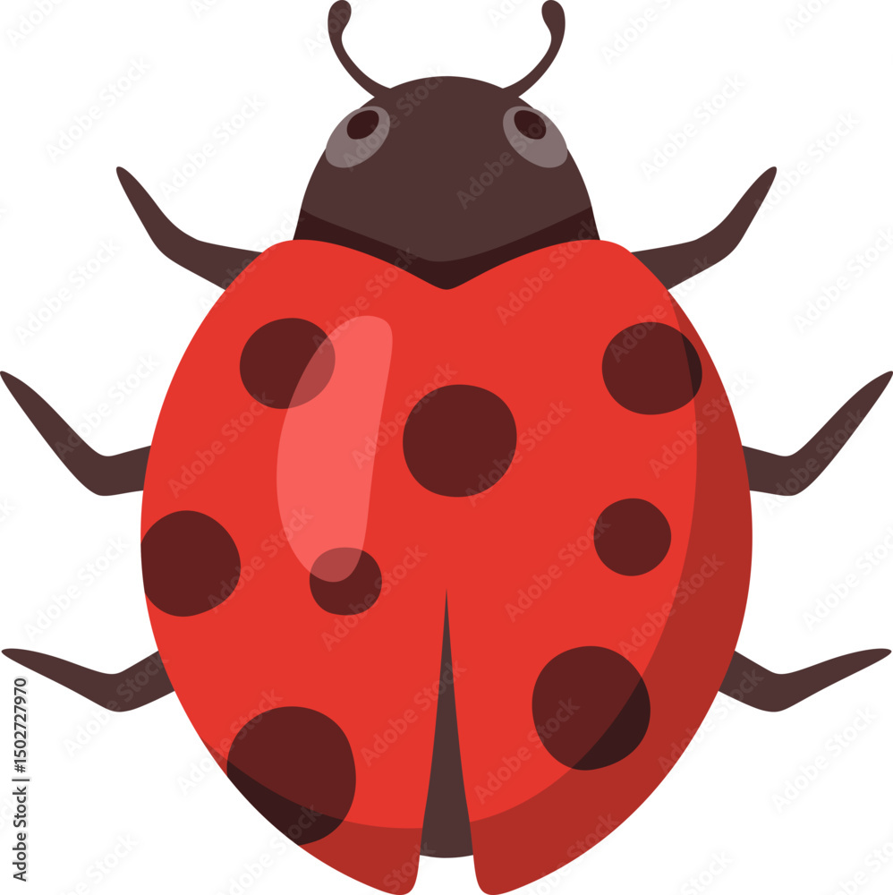 Obraz premium Ladybug Cartoon Illustration