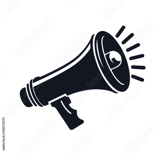 Megaphone icon Design element for logo label sign badge illustration