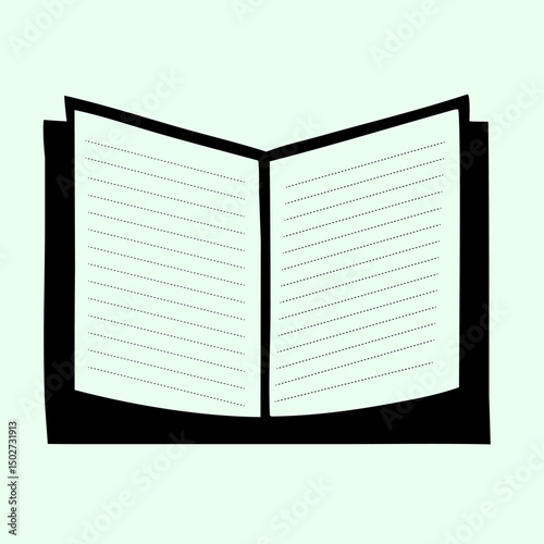 Open Book Illustration