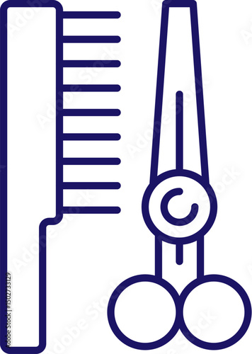 Scissors Outline Image for Graphic and Web Design, Apps, Adverts, Various Cards