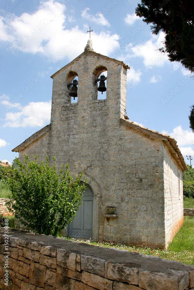 Fototapeta premium Holy Trinity Church in Labinci, Croatia