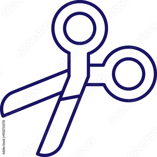 Scissors Minimalistic Sign for Web and Graphic Design, Apps, Banners, Social Network and Cards