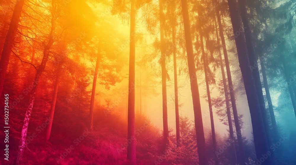 Obraz premium Creating Dynamic Energy with Limited Color Palettes