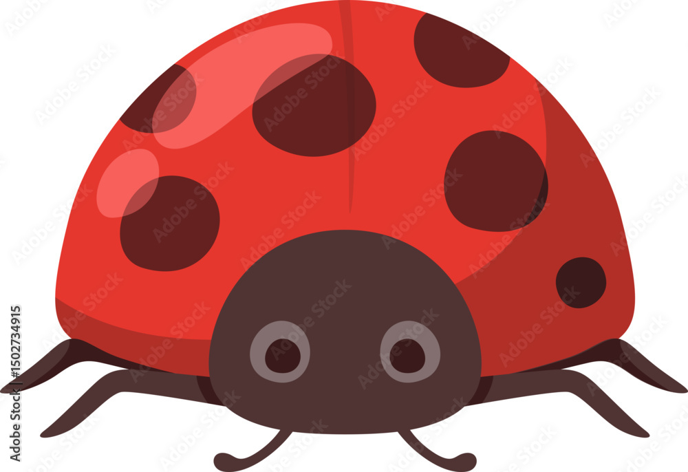 Fototapeta premium Ladybug Cartoon Illustration