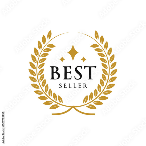 Best seller badge icon logo design template. vector Illustration