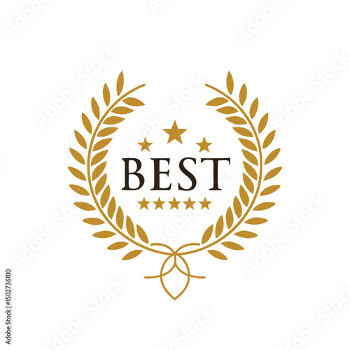 Best seller badge icon logo design template. vector Illustration