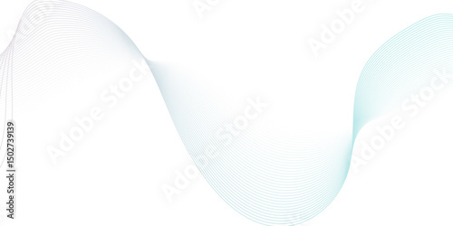 Energy abstract smooth blue frequency isolated element creative blend curve flow line technology modern white web banner vector beautiful waveform light music energy design.	
