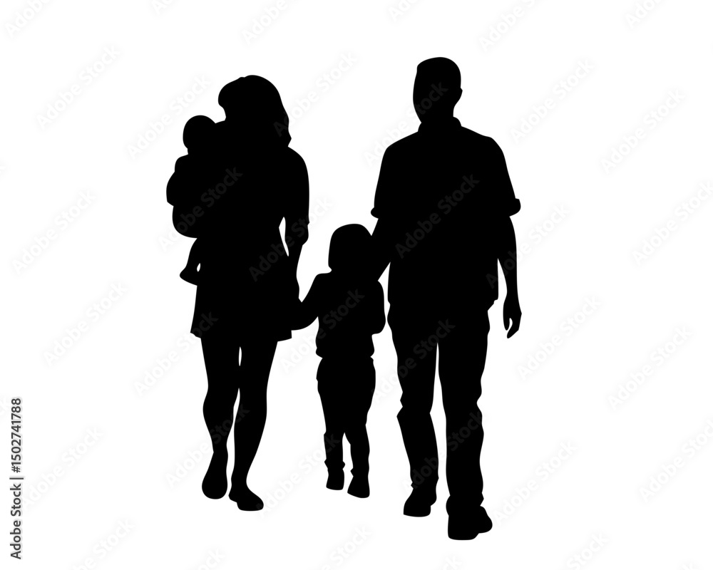 Family Silhouette Vector Illustration
Family Silhouette Vector Illustration