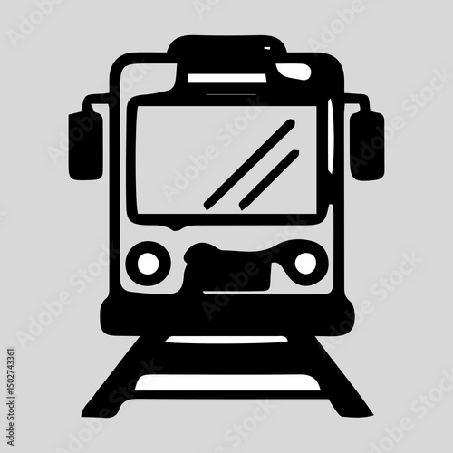 Modern Train Transportation Icon Efficient Public Transit