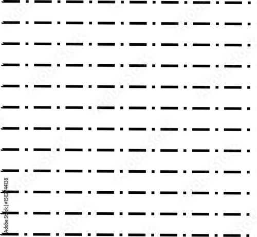 Abstract geometric pattern with alternating dashed lines arranged in a grid layout on a white background. Ideal for modern digital design, textiles, backgrounds, and high-tech or minimalistic themes.