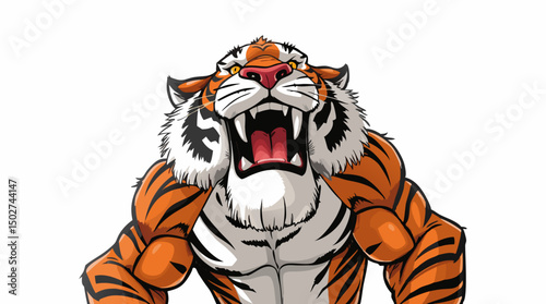 Expressive Tiger Mascots – Cartoon Jungle Cat Character Icons