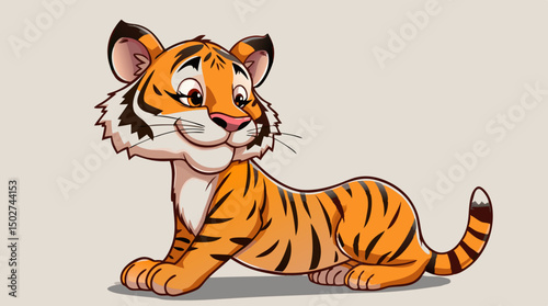 Expressive Tiger Mascots – Cartoon Jungle Cat Character Icons