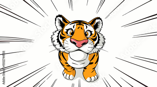 Expressive Tiger Mascots – Cartoon Jungle Cat Character Icons