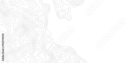 Abstract minimal The patter discovery vector topo map creative discovery White wave grid stripe line map topography. vector geographic contour mounted map background.	