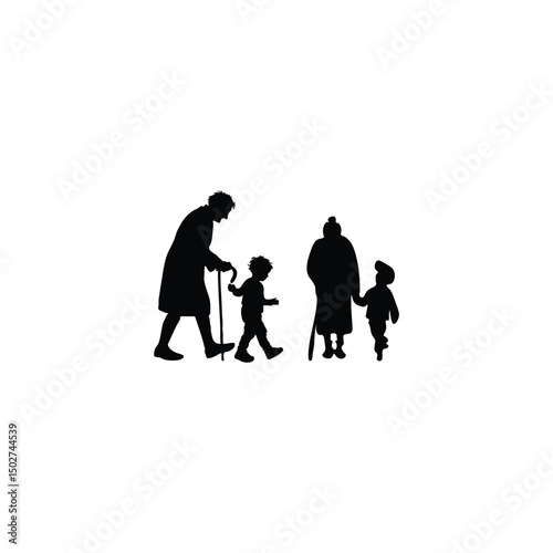 Grandmother silhouette