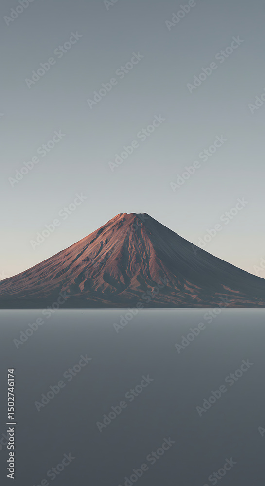 Majestic Mount Fuji Landscape Sunrise View of Iconic Japanese Volcano Peak Majestic Mount Fuji Landscape Sunrise View of Iconic Japanese Volcano Peak