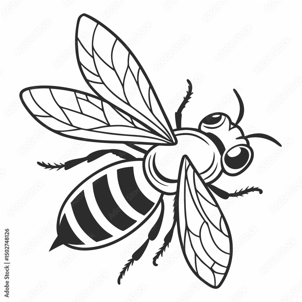 Obraz premium bee and flowers