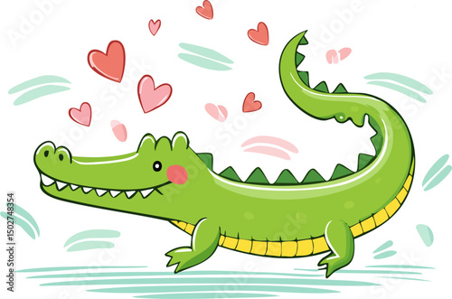 Friendly Crocodile Graphic