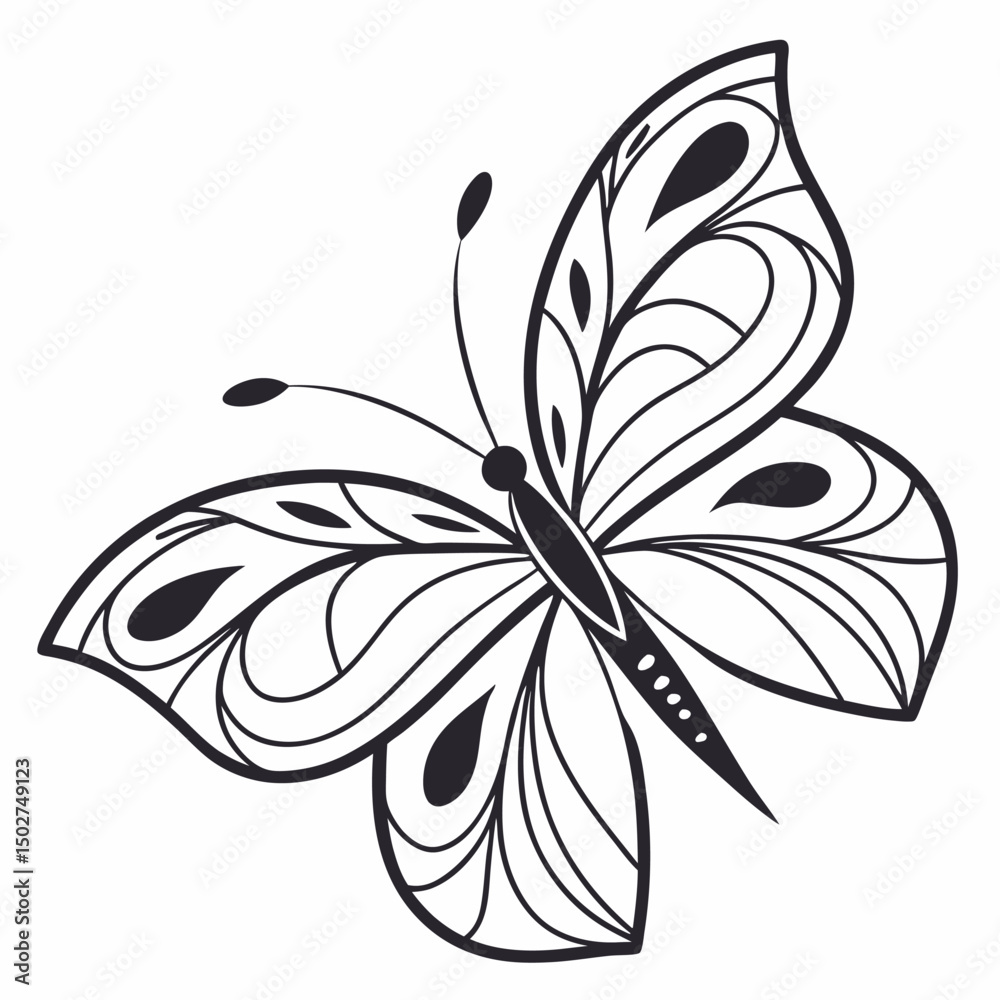 custom made wallpaper toronto digitalblack and white floral buterfly