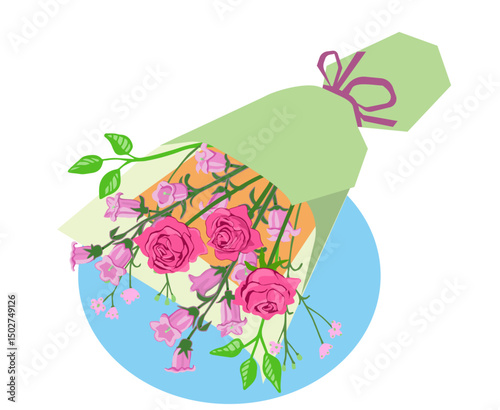 花束のイラスト