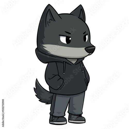 wolf, animal, vector, transparent background, isolated, canine, cute, breed, pet, predator, wildlife, nature, canis, carnivore, mammal, zoo, wild