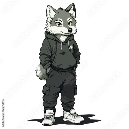 wolf, animal, vector, transparent background, isolated, canine, cute, breed, pet, predator, wildlife, nature, canis, carnivore, mammal, zoo, wild