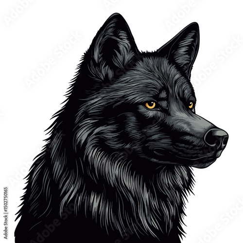wolf, animal, vector, transparent background, isolated, canine, cute, breed, pet, predator, wildlife, nature, canis, carnivore, mammal, zoo, wild