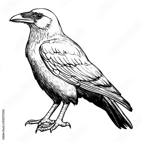 crow, animal, vector, transparent background, raven, nature, wildlife, feather, beak, isolated, wing, wild