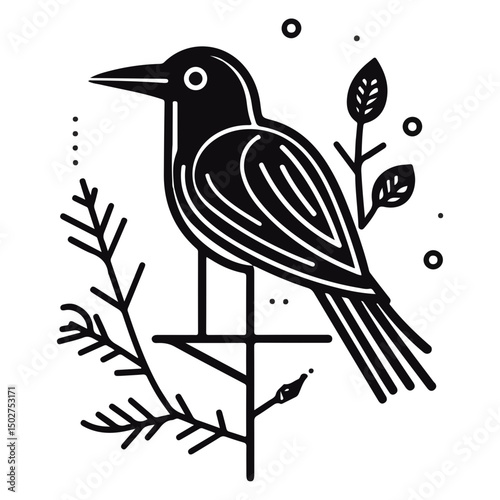 crow, animal, vector, transparent background, raven, nature, wildlife, feather, beak, isolated, wing, wild