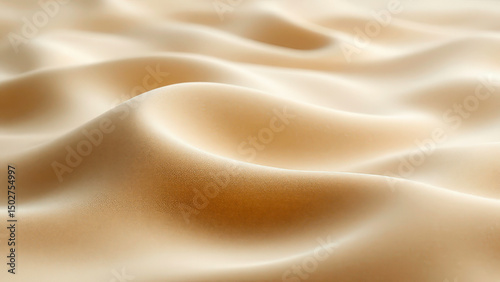 Meditative close-up view of silky smooth beach sand in natural tones