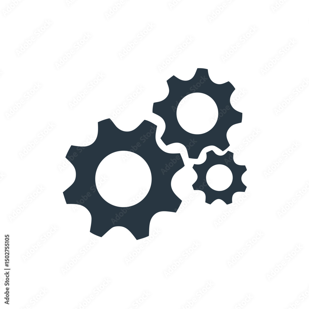 gear icon, Gear Settings symbol, cogwheel, Vector Illustration gear icon, Gear Settings symbol, cogwheel, Vector Illustration