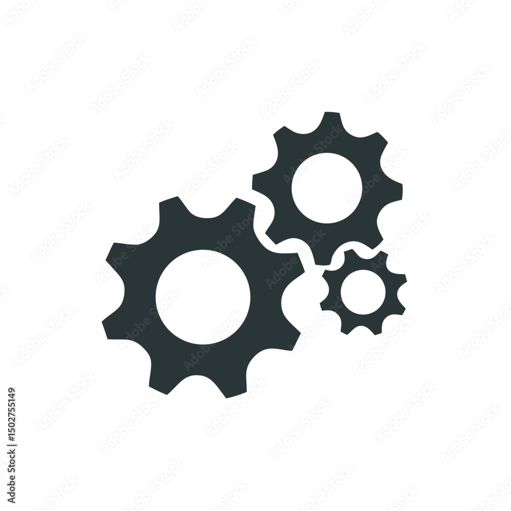 gear icon, Gear Settings symbol, cogwheel, Vector Illustration gear icon, Gear Settings symbol, cogwheel, Vector Illustration