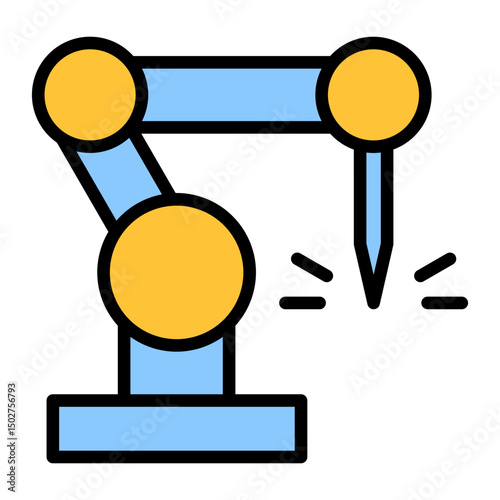 Welding Machine Outline Color Icon