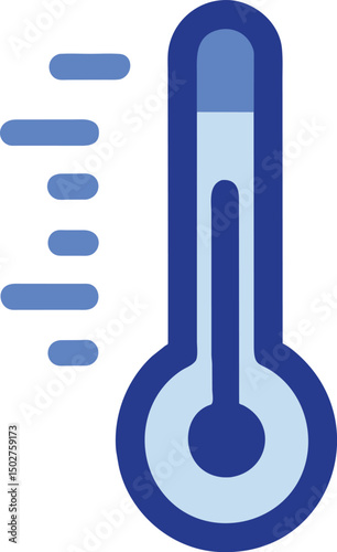 thermometer logo icon 