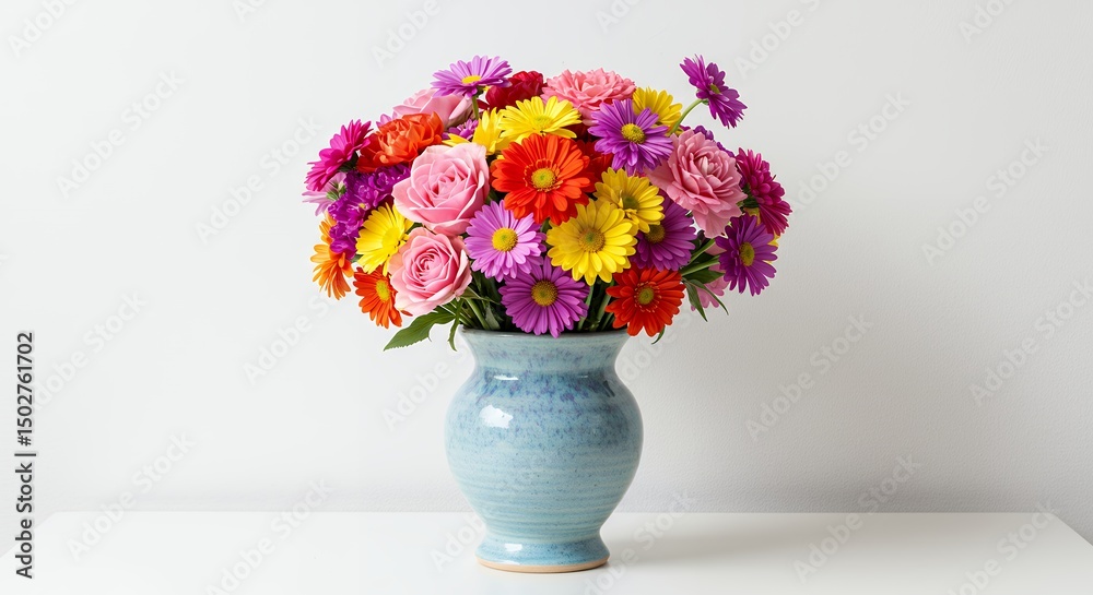 Obraz premium Colorful flower bouquet in vase