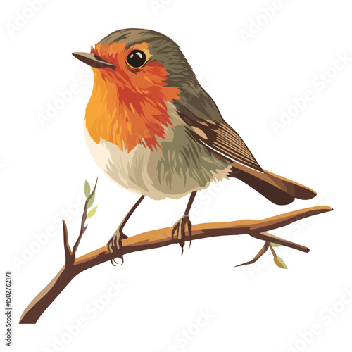 robin, erithacus rubecula, animal, vector, transparent background, beak, bird, nature, isolated, wildlife, feather, birds, feathers, cute, twitter, wing