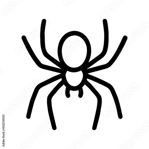 Spider icon on white background vector
Vector line icon animals
