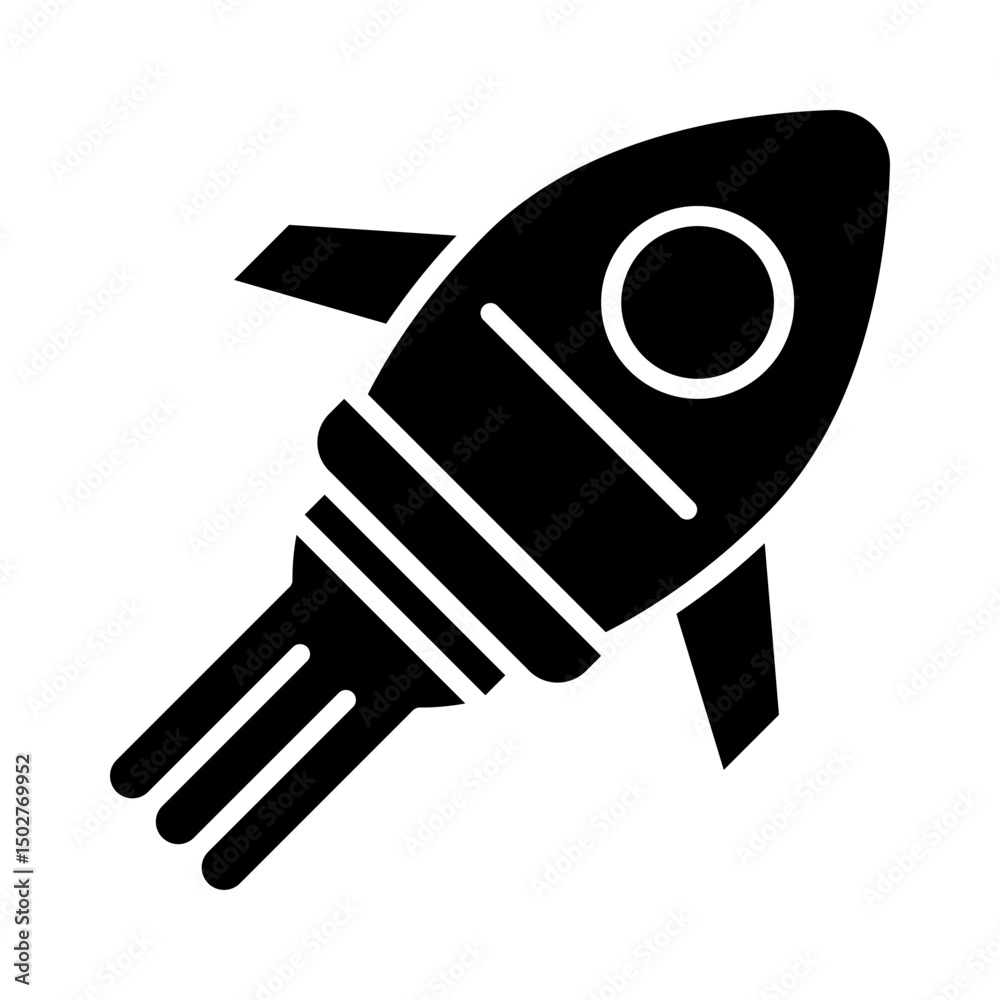 Rocket Booster Icon Design Rocket Booster Icon Design